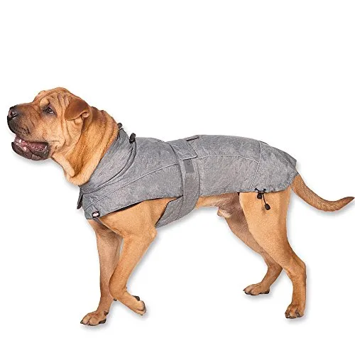 TRIXIE Cappotto per Cani Prime Taglia L 55 cm Grigio Vestito Caldo Invernale