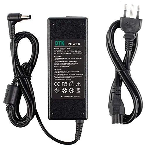 DTK® Caricatore Notebook Adattatore PC Portatile Alimentatore Spina italiana per Toshiba/Lenovo/Medion/Asus output: 19V 4.74A 90W Caricatori alimentatori Caricabatterie Connettore: 5.5X2.5MM