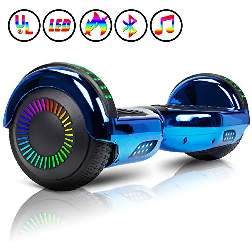 Huanhui Overboard 6.5"" Smart Self Balance Elettrici Scooter. 2 * 300W Motore, LED Elettrico Autobilanciati, Hoverboard Bambini