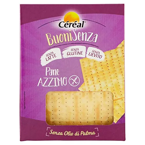 Céréal Buoni Pane Azzimo senza Latte e senza Glutine, 180g