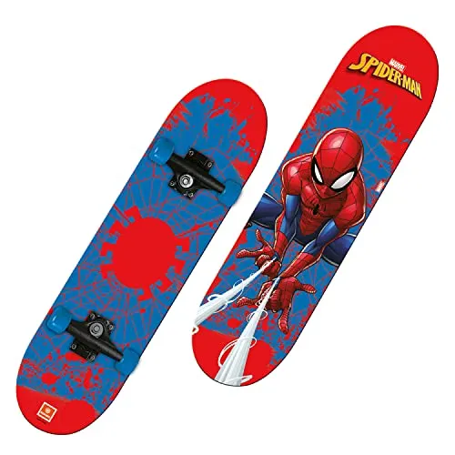 "Mondo Toys - Skateboard Spiderman - ruote PVC - 9 strati board - 80 x 20 - 18396"