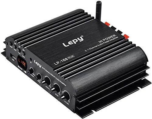 Lepy LP-168 Plus Bluetooth 2.1 canali IR 2 x 45W 1 x 68W Hi-Fi audio digitale stereo stereo MP3 MP4 DVD amplificatore + WINGONEER LED luce