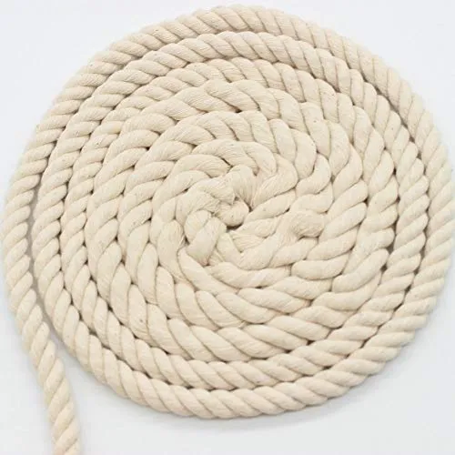Ailinda - Morbida corda in 100% cotone intrecciato da 10 mm, per cesti, spessa, per macramé, lavori a maglia, portapiante da parete, progetti artistici e artigianali fai da te, 10 metri