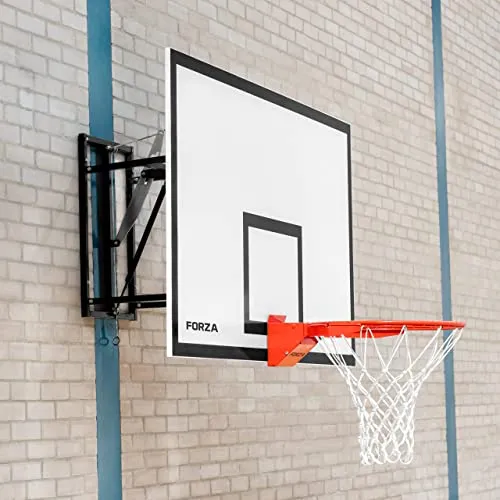 FORZA Tabellone A Muro Da Basket - Altezza Regolabile | Altamente Resistente (Tabellone Per Allenamenti (120cm x 90cm))