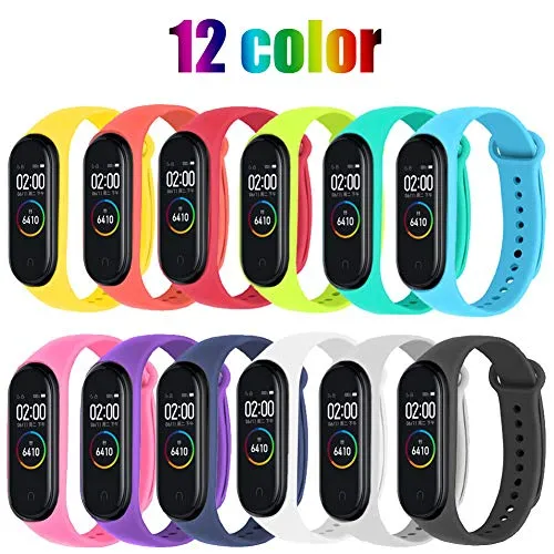 STN Compatibile con Cinturino Xiaomi Mi Band 4 Orologio da Polso di Ricambio per Smartwatch Mi 4 Bracciale Cinturini Colorati