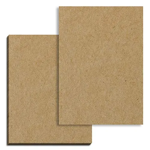 50 fogli, Carta Kraft Marrone Cartone A4, 200 g/m²