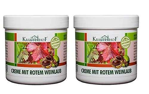 Kräuterhof Crema con foglie di vite rossa 2 confezioni da 250ml