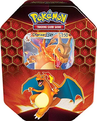 Pokemon Hidden Fates Charizard GX Collectors Tin |INC Booster Packs & Promo Card