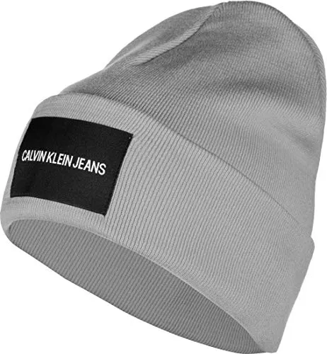 Calvin Klein K50k504935 Set sciarpa, cappello e guanti, Grigio (Mid Grey Heather P01), Unica (Taglia Produttore: OS) Uomo