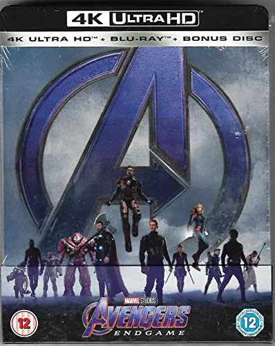 Avengers Endgame 4K Ultra HD Limited Edition Steelbook / Import / Includes 2D Region Free Blu Ray