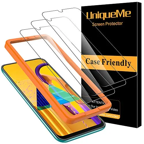 UniqueMe [3 Pezzi] Pellicola Protettiva per Samsung Galaxy M30s, Samsung Galaxy M30s Vetro Temperato HD 9H Ultra Resistente [Bubble-Free]
