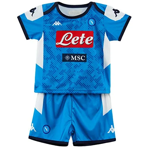 ssc napoli Bambino, Kit Gara Home 2019/2020, Blu, 4 anni