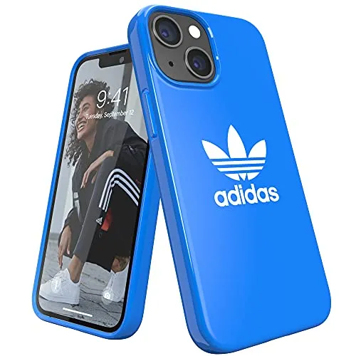 adidas Compatibile con iPhone 13 Mini 5.4" Custodia a forma di originale, guscio protettivo, Bluebird