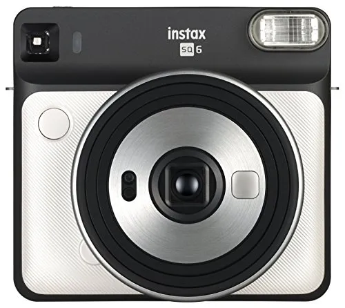 Fujifilm Instax Square SQ6 Fotocamera Istantanea per Foto Formato Quadrato 62 x 62 mm, Pearl White