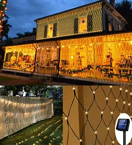 200 LEDs Rete luminosa, 3M x 2 M Tenda Luci di Netta, 8 Modalità Impermeabili Corde Garden Fata di Luce a Rete, Auto ON/OFF Tenda Luminosa di Natale per Esterni Matrimonio Festa Gazebo Interno Esterno