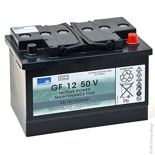 GNB Sonnenschein GF-V - Batteria Piombo da Trazione SONNENSCHEIN GF-V GF12050V 12V 50Ah Auto