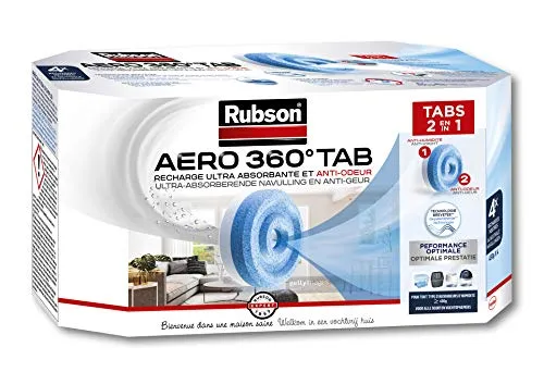 Rubson - Set da 4 ricariche per deumidificatore Aero 360