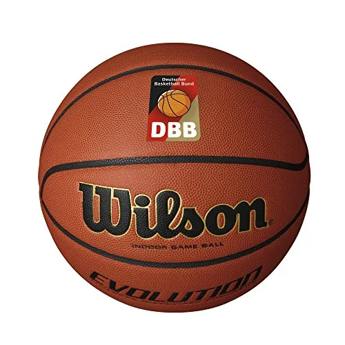 Wilson Evolution Dbb Official, Palla da Basket Unisex – Adulto, Marrone, 6