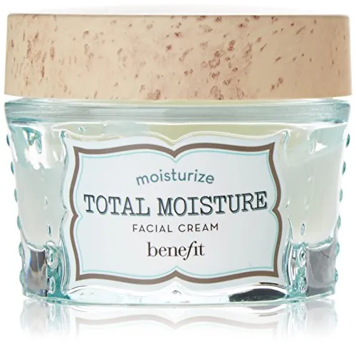 Benefit Cosmetics Total Moisture Facial Cream hydra-concentrated crema con tri-radiance complessi Full size 48.2 g Peso netto. 1.7 oz. boxed