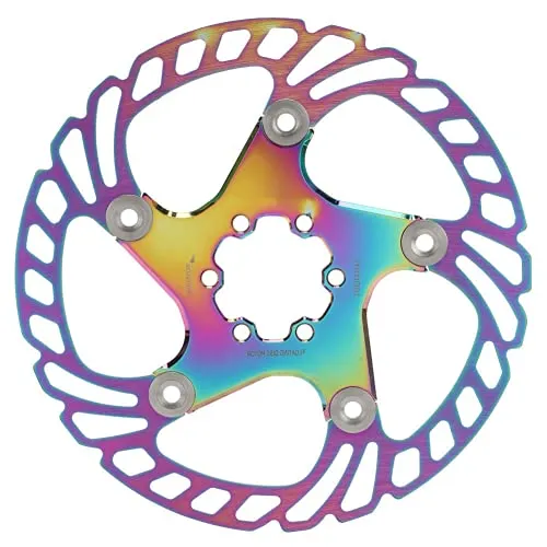Colore della placcatura, accessorio per bicicletta colorato Rotore per freno a disco per bici Design cavo per bici da stradaMountain bikeMTB, BMX(180MM)