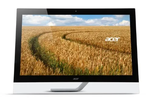 Acer T272HULbmidpcz Monitor Multitouch da 27", Display IPS QHD (2560 x 1440) 60 Hz, 16:9, 350 cd/m2, Tempo di Risposta 5ms (G2G),DVI, HDMI, DP, USB 3.0, Camera(2M res.with mic), Speaker Integrati
