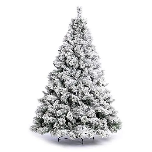 Nataland Albero di Natale Artificiale Verde Innevato Modello Finlandia Altezza 210 Cm, Abete Super Folto con Effetto Realistico e Rami con Aghi Anticaduta (210 Cm, Finlandia)