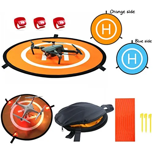 55 cm Piattaforma di Atterraggio Drone Landing Pad Adatto a DJI Mavic Air, Tello, DJI Spark, Dobby