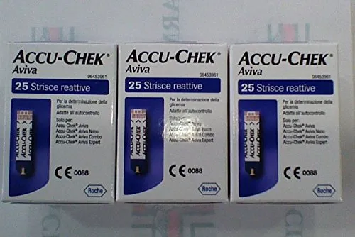 ACCUCHEK AVIVA - 75 STRISCE REATTIVE PER LA GLICEMIA