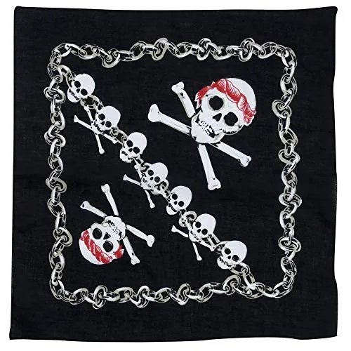 Widmann- Teschio Pirata Bandana Adulto Unisex, Multicolore, 7147K