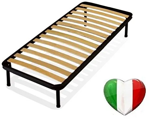 RETE LETTO 90X190 A DOGHE ORTOPEDICHE. ALTEZZA RETE A SCELTA (45 Centimetri)