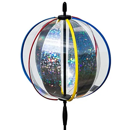 Girandole - Magic Crystal LASER - Impermeabile e resistente ai raggi UV - Pala eolica: 25cm / Altezza complessiva: 100cm - incl. aste in fibra di vetro / di sospensione "