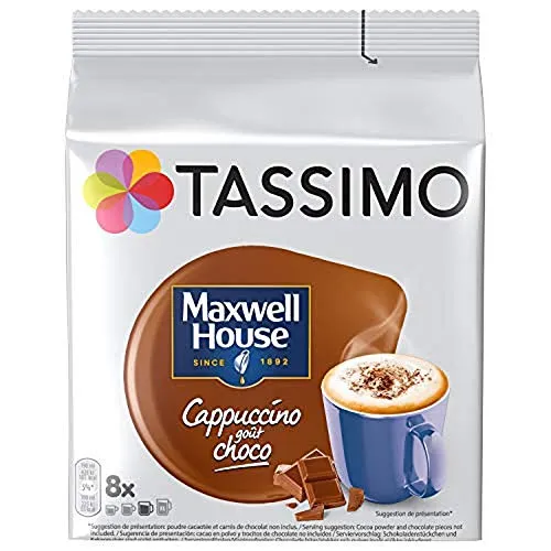 Tassimo Cioccolato Cappuccino Beve Maxwell 5 PACCHETTI X 40 PORZIONI)