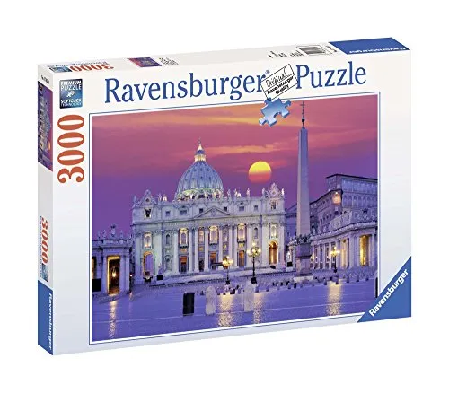 Ravensburger Puzzle 3000 Pezzi, Basilica di San Pietro, Puzzle Roma, Collezione Paesaggi & Foto, Puzzle Ravensburger - Stampa di Alta Qualità