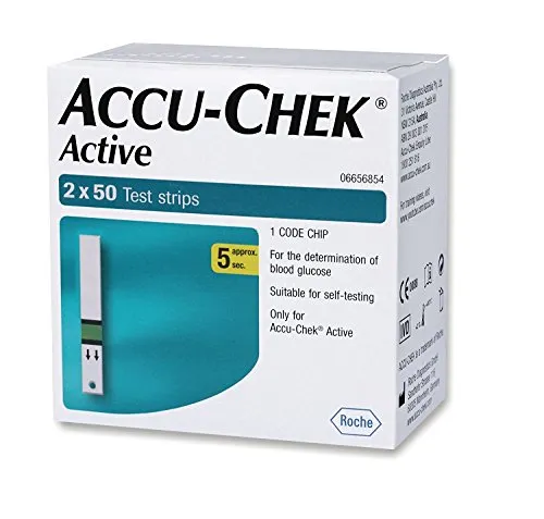 Accu Chek Pro - Accu-Chek attivo 100 strisce, (50x2) - (multicolore)