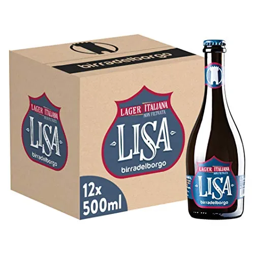 Birra Del Borgo Lisa, Bottiglia - Pacco da 12 x 500 ml