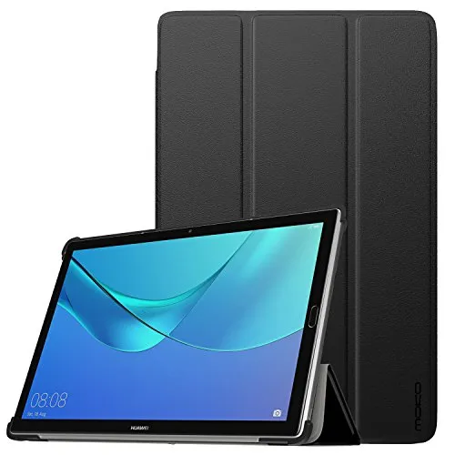 MoKo Custodia Huawei MediaPad M5 10.8/M5 Pro 10.8 - Custodia ultra sottile e leggera con cover sottile per Huawei MediaPad M5 10,8/M5 Pro 10.8 pollici, tablet 2018 con funzione Auto Wake/Sleep, nera