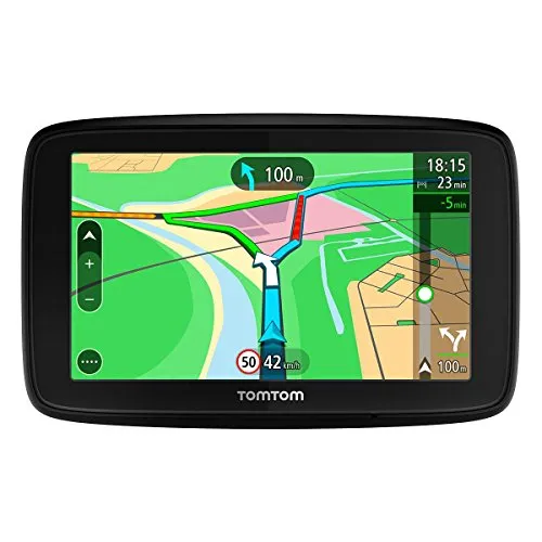 TomTom Navigatore Satellitare per Auto Via 53, Display da 5 Pollici, Aggiornamento Tramite Wi-Fi, Nero