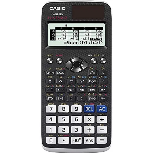 Casio FX-991 EX (Modello 2015) Calcolatrice Scientifica Con 552 Funzioni, Nero Bianco, 1.02 x 16.51 x 7.62 cm, 90.72 grammi