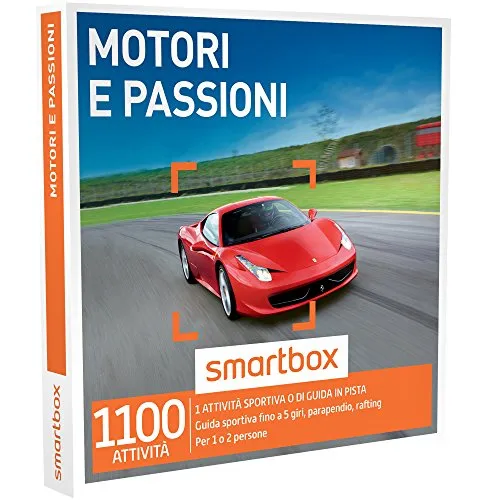 Smartbox - Motori e Passioni - 1100 Attività Sportive o Di Guida In Pista, Cofanetto Regalo, Avventura