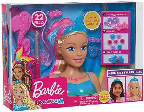 Giochi Preziosi Barbie DREAMTOPIA Testa da PETTINARE Styling Head