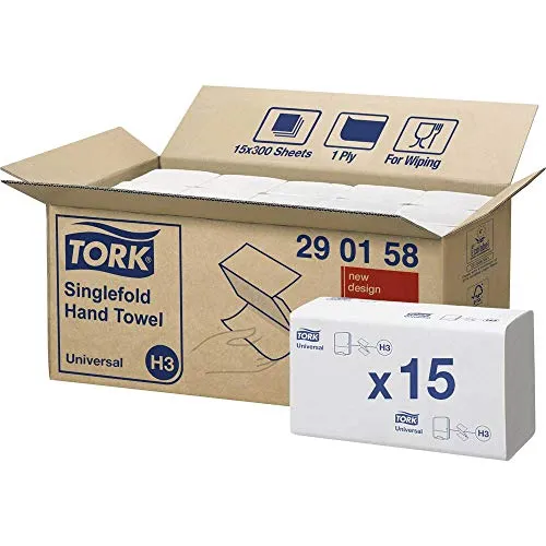 TORK HYGIENE CLASSIC HAND TOWEL PK15