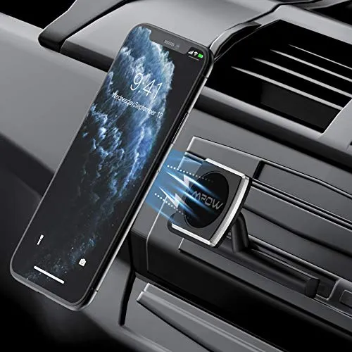 Mpow Porta Cellulare Magnetico Universale da Auto per CD Slot, con 360 ° Girevole per Tutti Gli Smartphone e GPS, iPhone 11 11 Pro 11 Pro Max Xs Max X XR 8 Galaxy S10 S9 S8 Pixel LG, Nexus, ECC