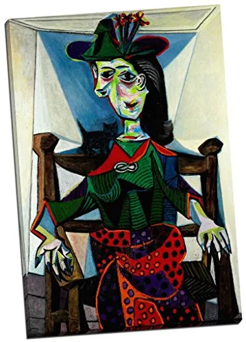 Pablo Picasso Dora Maar Au Chat - Stampa su tela da parete, misura grande, 70 x 50 cm