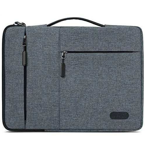 Lubardy Custodia PC 13-14 Pollici Impermeabile Antiurto Borsa Porta PC per Macbook Air/Pro 13-13,3 "Grigio