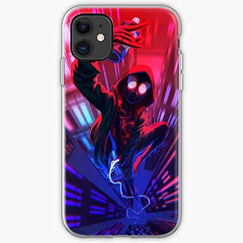 Morals Spider Thousands Spider-Man Spiderverse Man of Custodia Protettiva per Telefono con Design a Scatto/Vetro per iPhone, Samsung, Huawei - TPU Antiurto per Interni protettivi