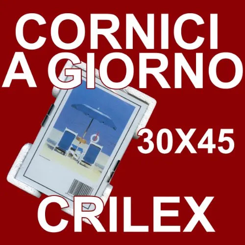 Cornice a Giorno 30x45 in Crilex Antinfortunistico, Ultra- Trasparente e Leggero - Cornici 30x45 cm.