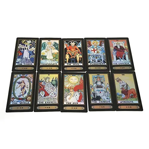 Tarocchi per Principianti, Tarocchi Carte Mazzo Vintage, 78 Carte, Rider Waite Future, Telling Game in Colorful Box (Vecchia Edizione)