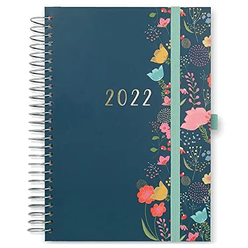 Agenda 2022 Vita Dì per Dì Boxclever Press. 16 mesi agenda settimanale 2022 Dura fino Dicembre 2022. Planner 2022 A5 con delle note e liste.