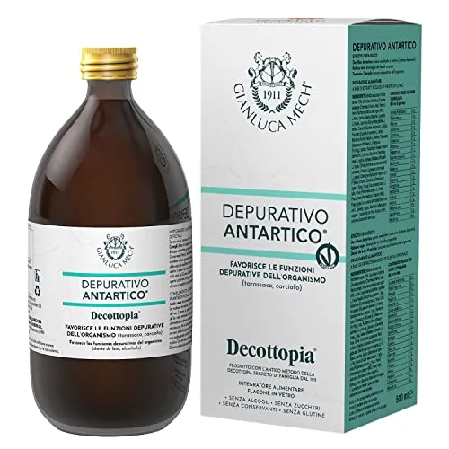 Gianluca Mech Depurativo Antartico Diuretico Secondo Il Metodo Decottopia al Gusto di Tarassaco e Carciofo, 500 Ml