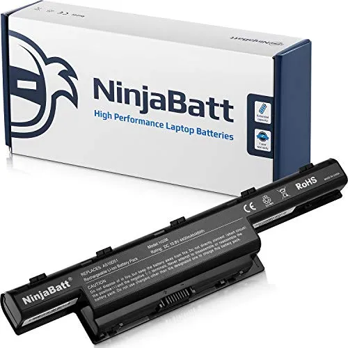 NinjaBatt Batteria per Acer AS10D31 AS10D51 AS10D81 AS10D75 AS10D3E AS10D73 AS10D41 AS10D61 AS10D71 Aspire 5750 5552 5742 5733 5749 5551 5750G E1-531 - Alte prestazioni [6 Celles/4400 mAh/48WH]